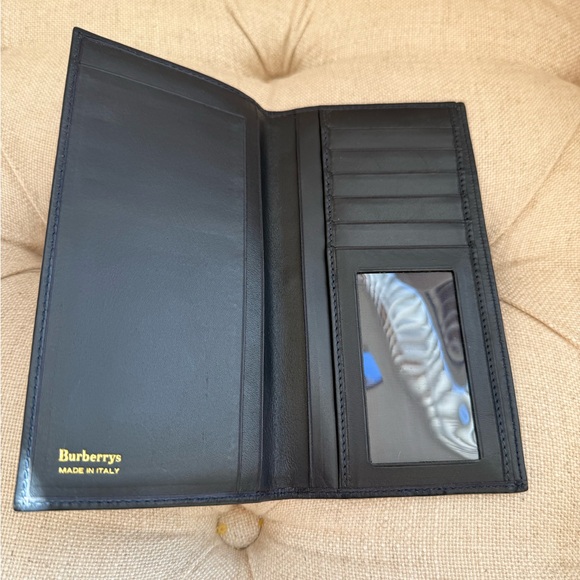 Burberrys Vintage Navy Nova Check Long Wallet - Picture 4 of 7